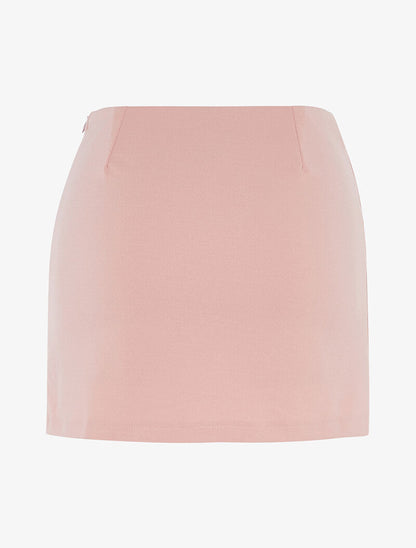 Mini jupe short à clous - rose - 2