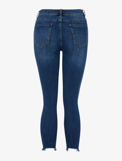 Jean à empiècements étoiles - bleu denim - 2