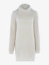 Robe-pull en grosse maille ajourée - beige - 3