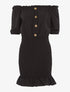 Robe ajustée à volants - noir - 3