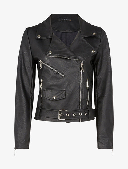 Perfecto en simili multi zips - noir - 1