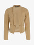 Veste à pans légèrement asymétrique - camel - 1