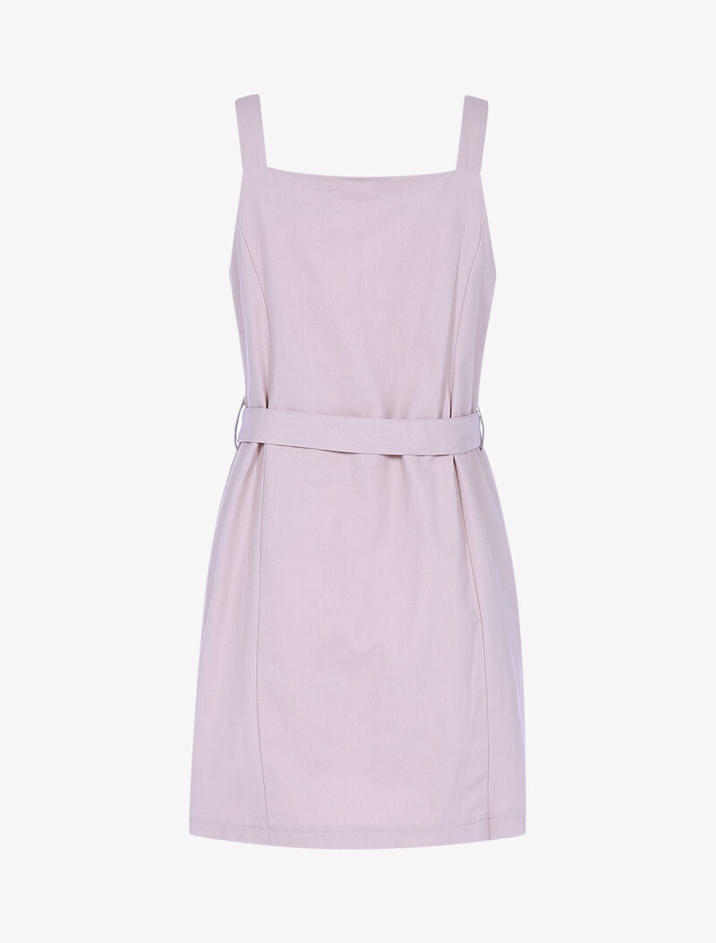 Robe à rabats boutonnés - rose parme - 2