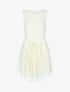 Robe à broderies graphiques - beige - 3