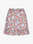 Jupe courte à imprimé printanier - écru/vert - 1