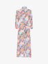 Robe à imprimé feuillages et fleurs - rose - 1