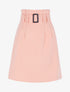 Jupe unie coupe trapèze taille haute - rose - 3