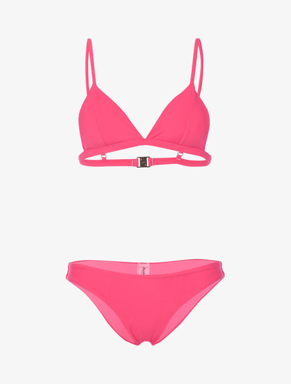 Bikini basique triangle - fushia - 1