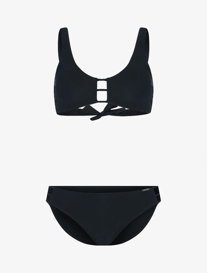 Bikini uni basique - noir - 3