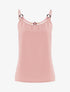 Top à encolure style cordon stylisé - rose - 3