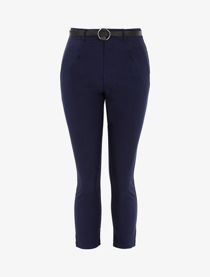 Pantalon 7/8 uni - marine