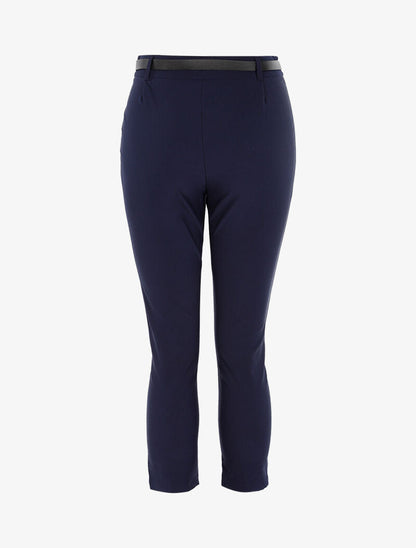 Pantalon 7/8 uni - marine