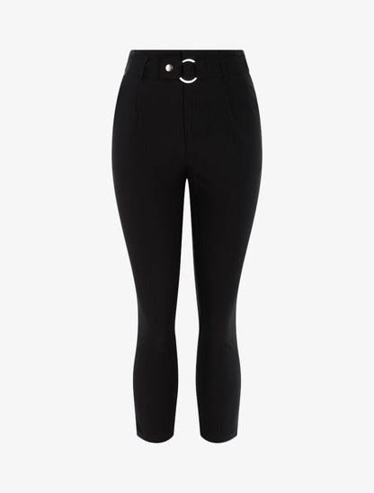 Effen 7/8 broek - zwart