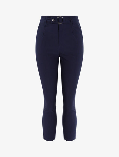 Effen 7/8 broek - marineblauw