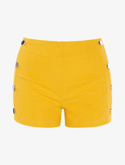 Mini short à boutonnières - jaune - 1