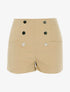 Mini short à boutons décoratifs - beige - 1