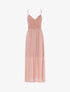 Robe longue à buste en crochet - rose - 3