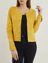 Veste en jean à broderie bohème - moutarde - 4