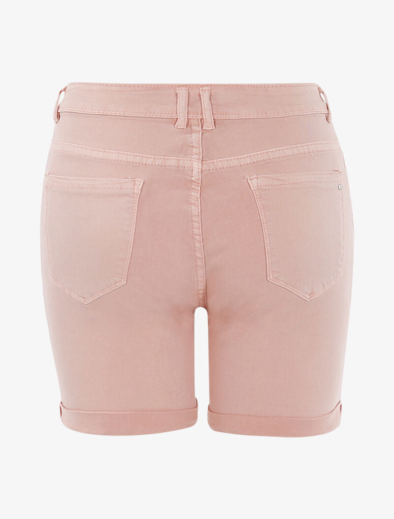 Short basique à ourlets - rose - 2
