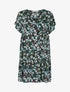 Robe ample fleurie - vert - 3