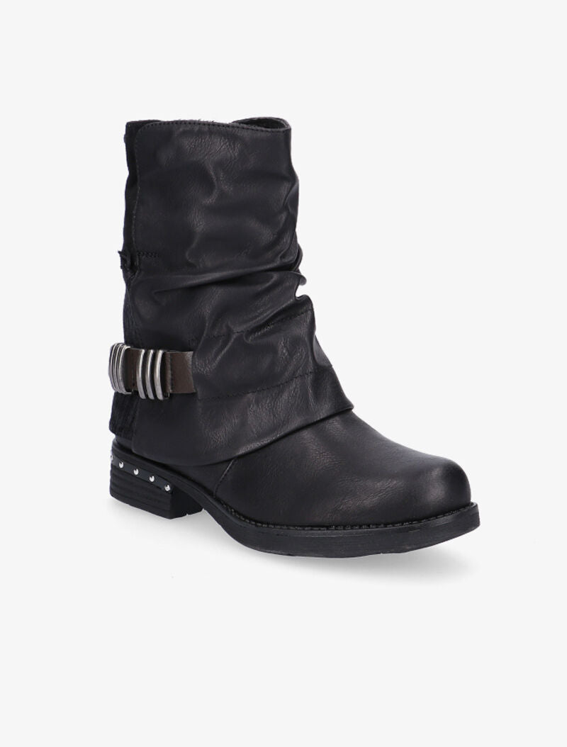 Boots hautes sanglées - noir - 2