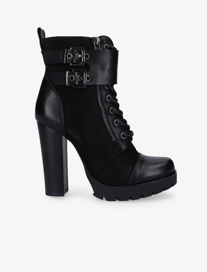 Bottines rock à hauts talons - noir - 2