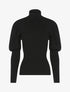 Pull doux à manches gigot - noir - 1