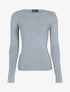 Pull doux à détails boutonnés - gris clair - 1