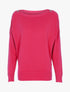Pull doux à épaules zippées - fushia - 3