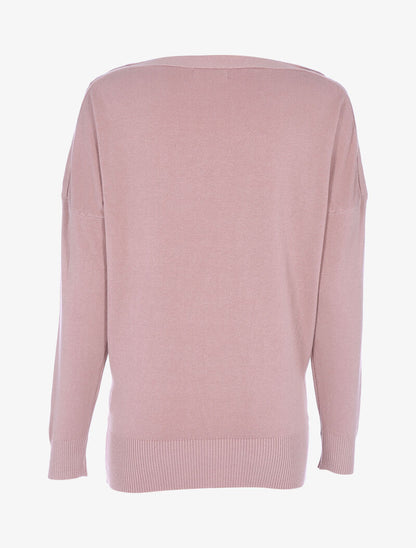 Pull doux à épaules zippées - rose - 2