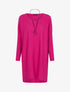 Robe loose avec sautoir - fushia - 3