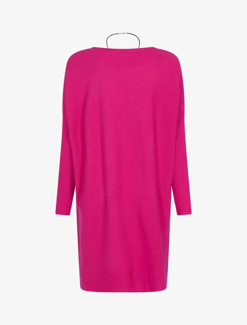 Robe loose avec sautoir - fushia - 2