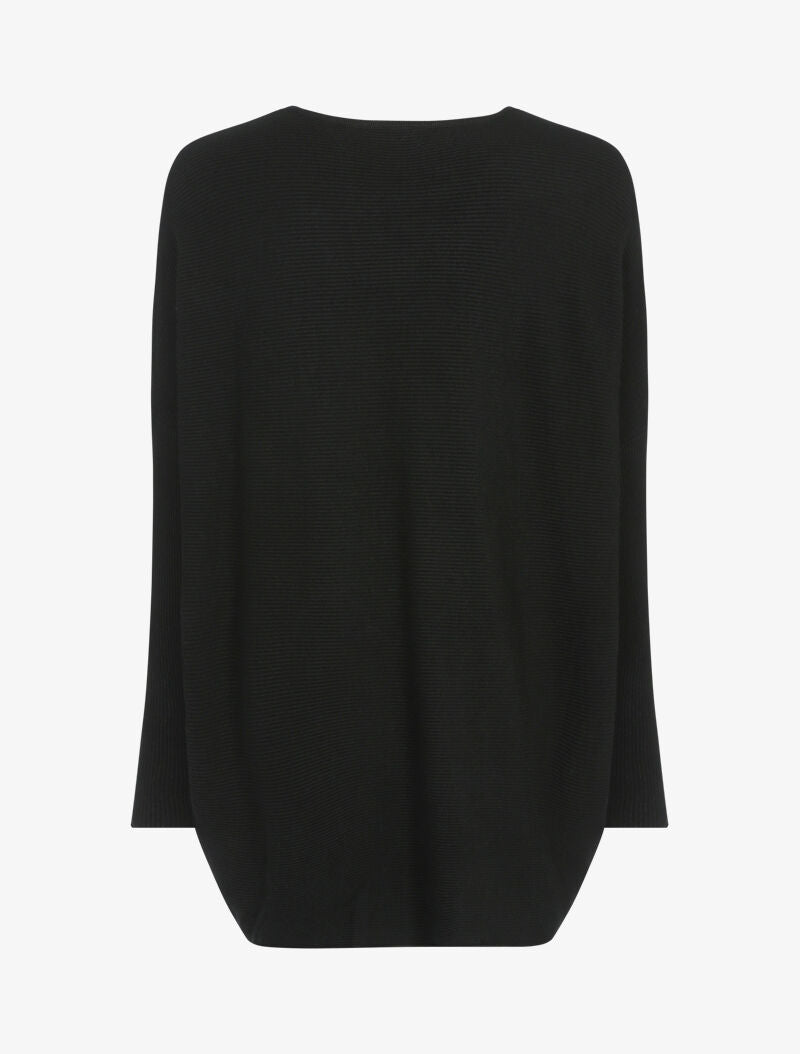 Pull long coupe loose - noir - 2