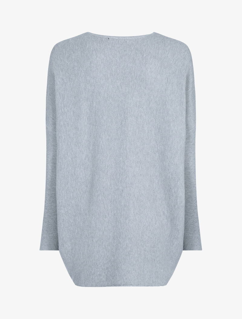 Pull long coupe loose - gris clair - 2