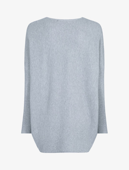 Pull long coupe loose - gris clair - 2