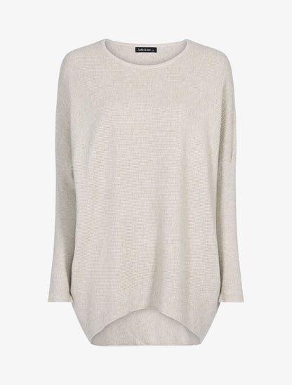 Pull long coupe loose - beige - 1