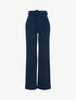 Pantalon ample uni - marine - 3