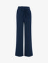 Pantalon ample à taille volantée - marine - 3