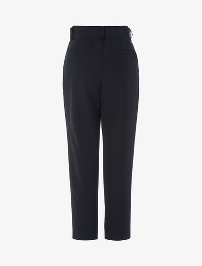 Pantalon uni à taille empire - noir - 3