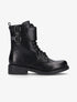Boots en simili à large bride - noir - 5