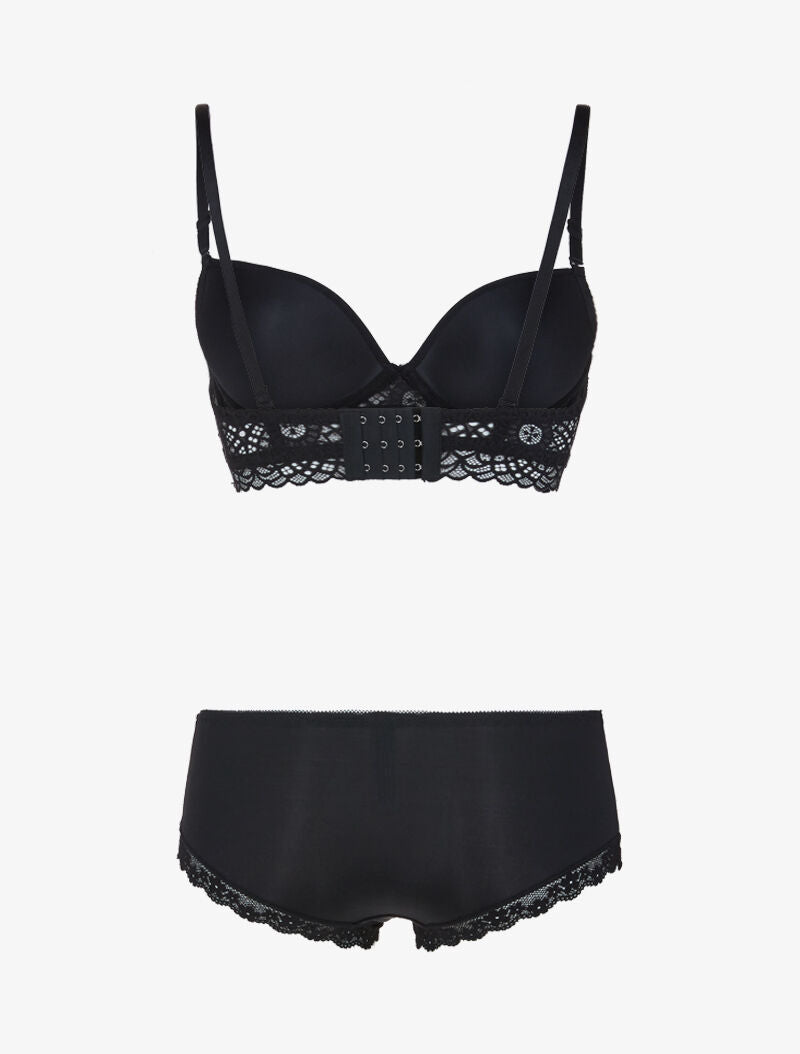 Ensemble à broderie et corsage - noir - 2