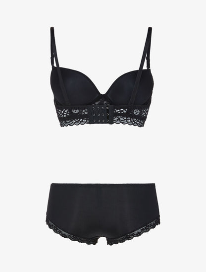 Ensemble à broderie et corsage - noir - 2