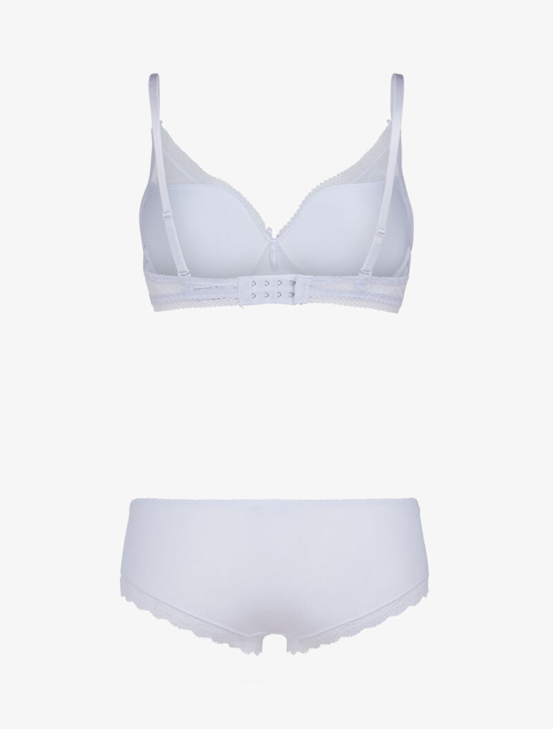 Ensemble à broderie fine - blanc - 2