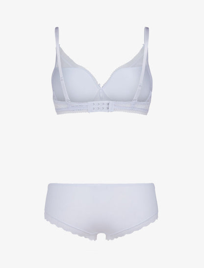 Ensemble à broderie fine - blanc - 2