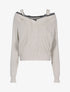 Pull à épaules dénudées - beige - 3