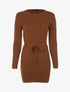 Robe-pull à détails torsadés - ocre - 3
