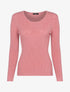 Pull à détails géométriques - rose - 3