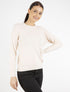 Pull à détails géométriques texturés - beige - 1