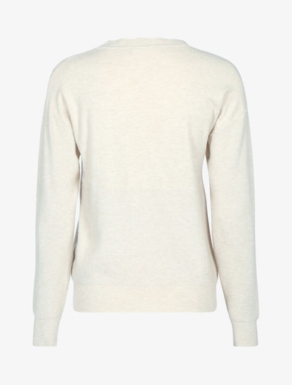 Pull à détails géométriques texturés - beige - 3