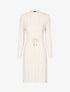 Robe pull à cordon de serrage - beige - 1